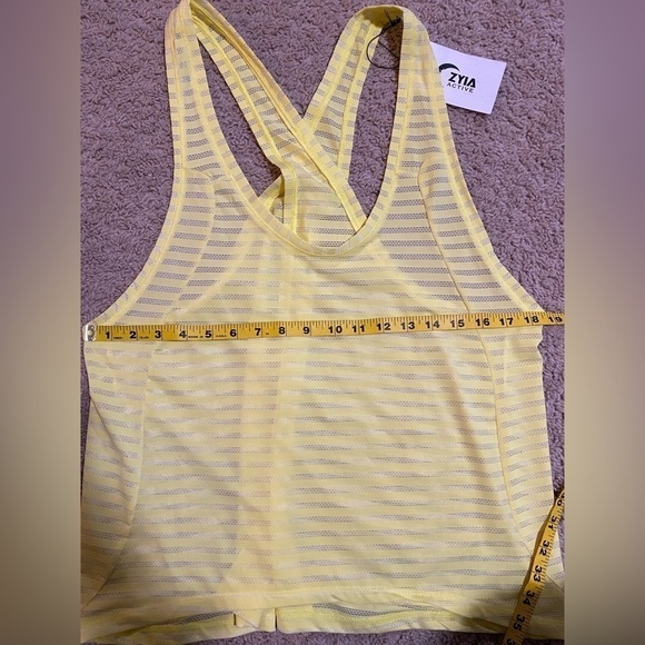 Zyia Active Lemon Yellow Nimbus Split Back Tank Top Size XXXL - Picture 8 of 8